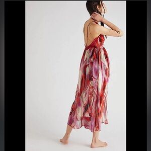 Free‎ People Siren Maxi Top Lace Trim Size Small